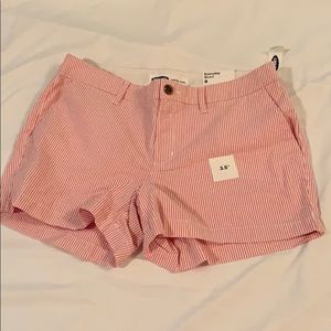 Seersucker pink shorts